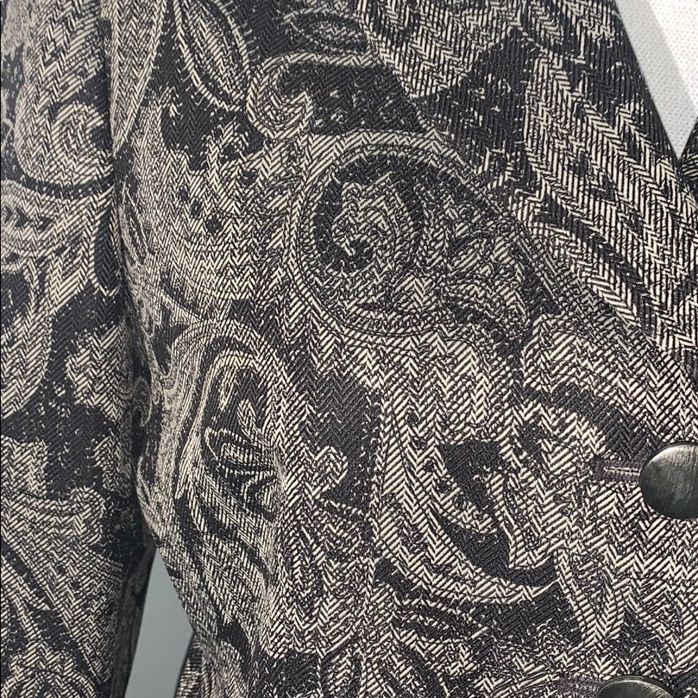Le Suit Paisley Blazer Suit size 10P - Picture 4 of 11